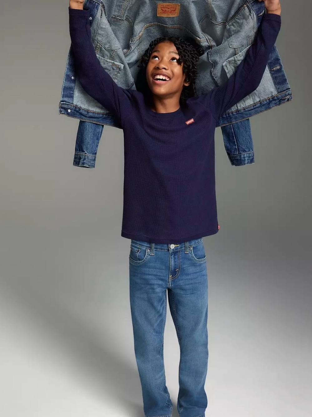 Levi's Boys Blue Denim Jean Jacket - Picture 2 of 4